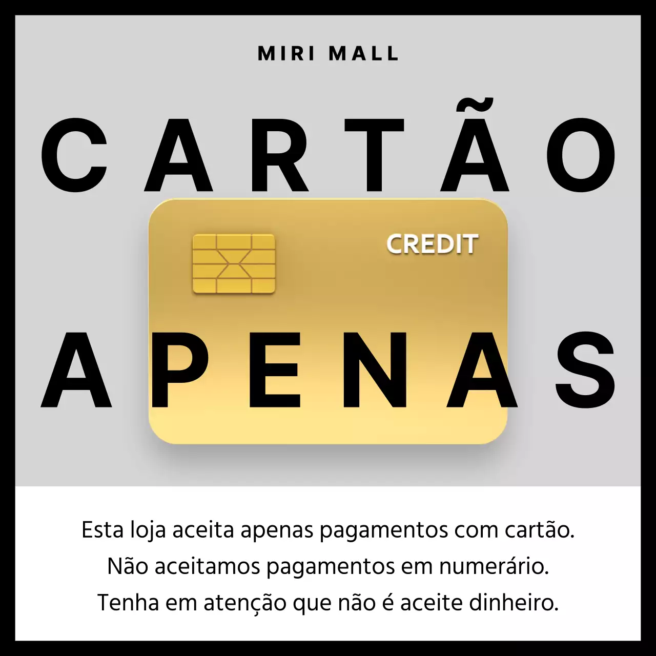 Avisos de pagamento com cartão modernos em cinzento e preto
