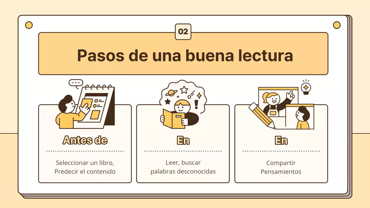 Recursos de habilidades lectoras para estudiantes de amarillo y blanco