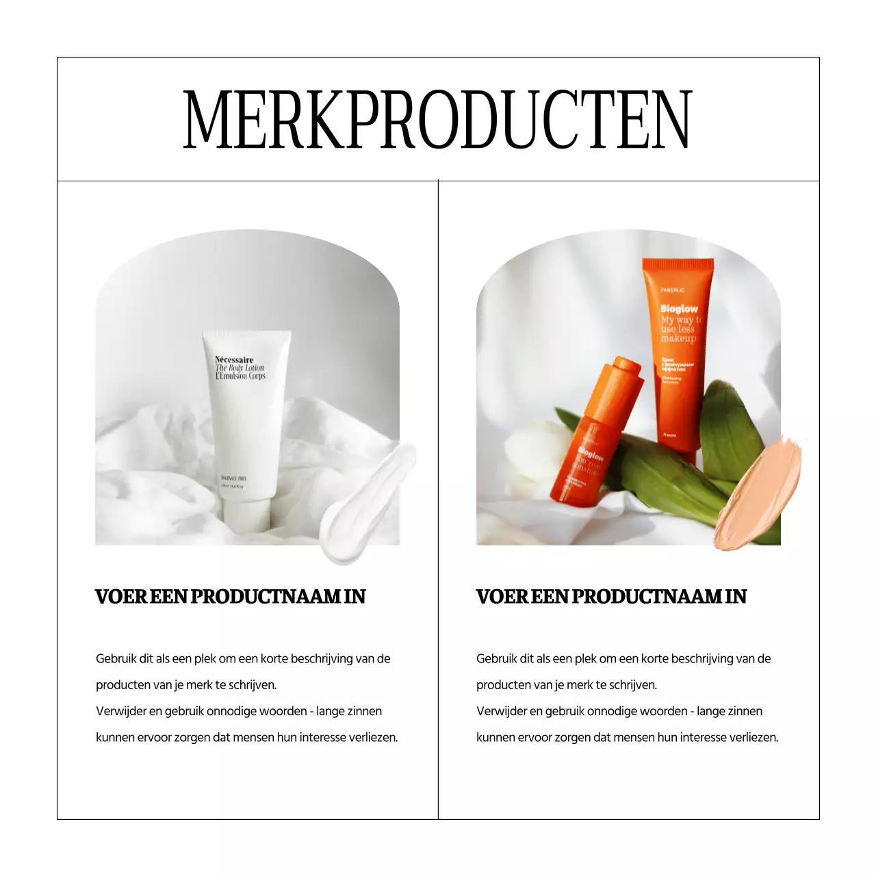 Wit en eenvoudig, zomer schoonheid cosmetica merk marketing in de zomer