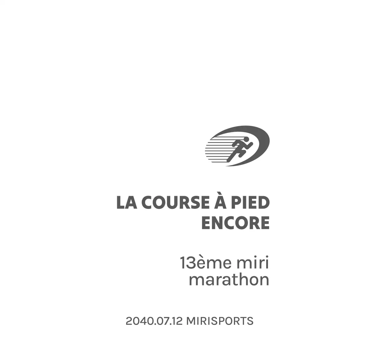 Running Crew, une icône dynamique de la course à pied dans un style gothique