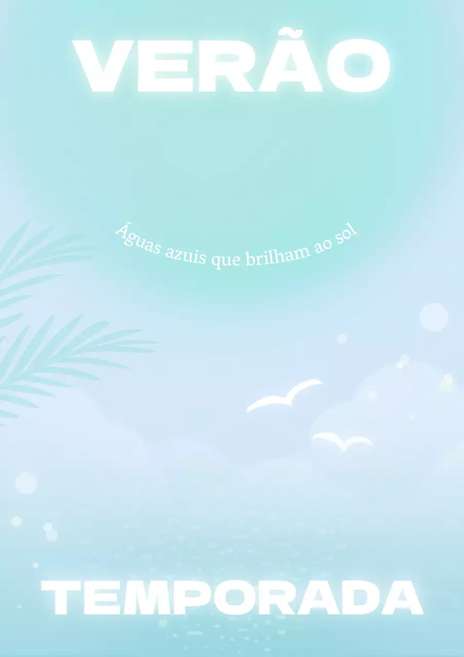 Um mar de azul de verão na tendência em azul claro e menta