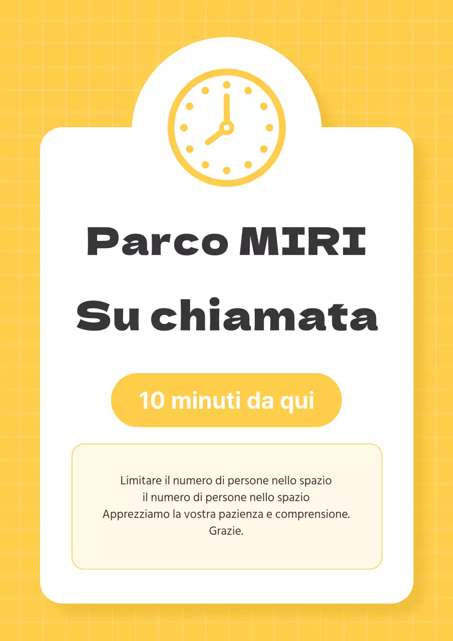 Semplici annunci di attesa in giallo e bianco