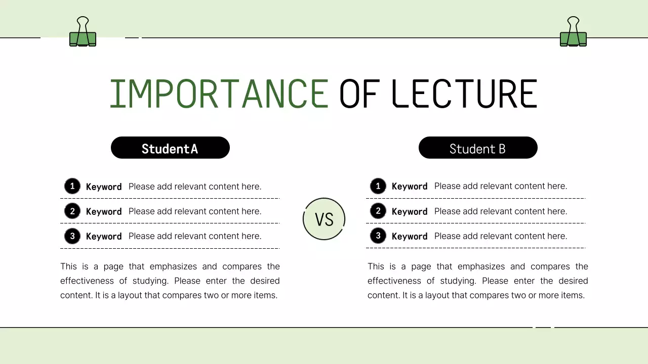 Green Simple Orientation Announcement Presentation
