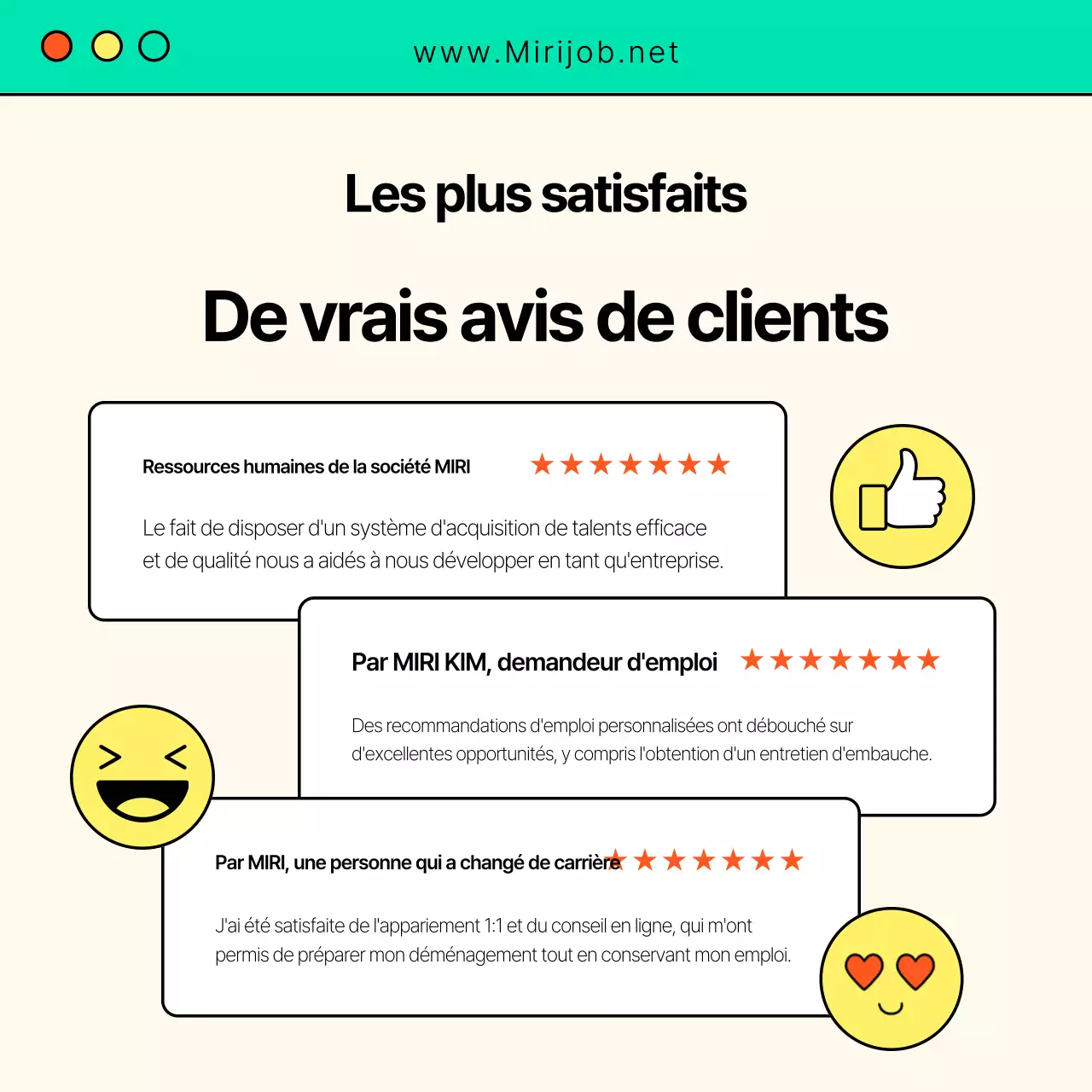 Lettre de motivation pour un emploi correspondant à la tendance, en jaune et bleu