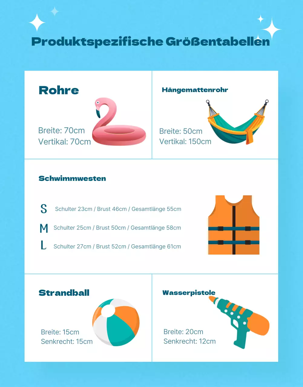 Werben Sie für eine Veranstaltung mit Vintage-Sommerartikeln in Hellblau