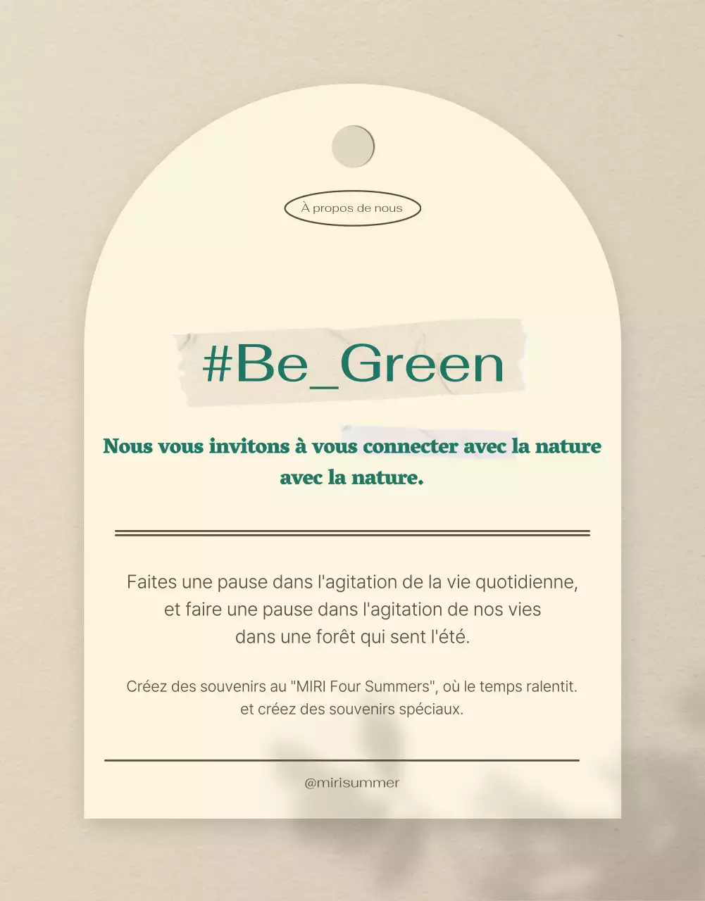 Vert et beige, une retraite estivale confortable pour les sens