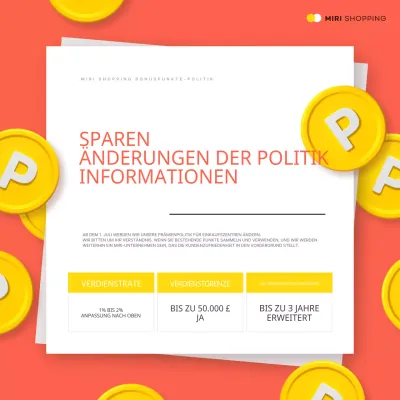 Über die gelbe und orangefarbene Tendenz zur Änderung der Kreditpolitik Ihres eigenen Einkaufszentrums