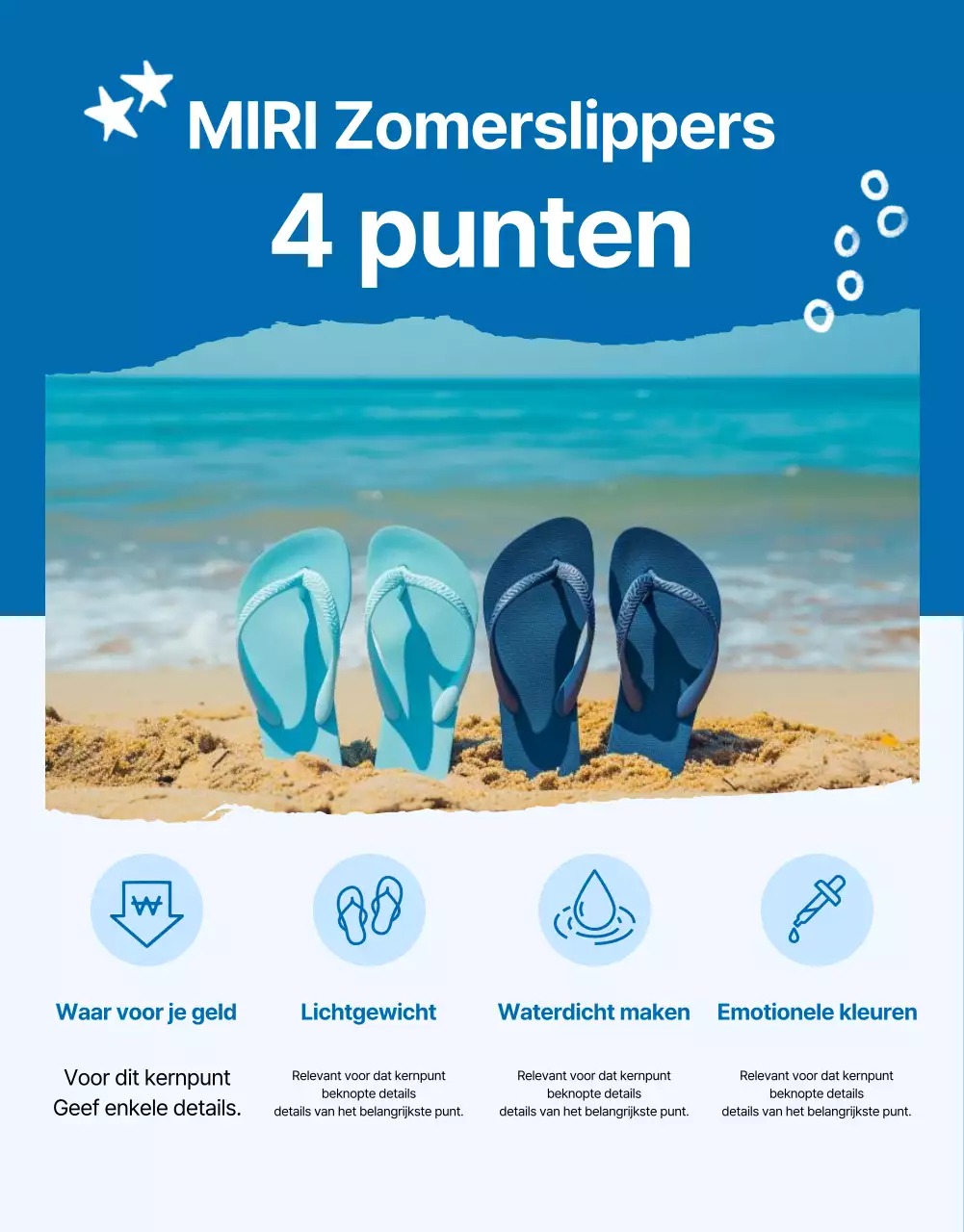 Een eenvoudige introductie tot seizoensuitverkoop in marineblauw en wit