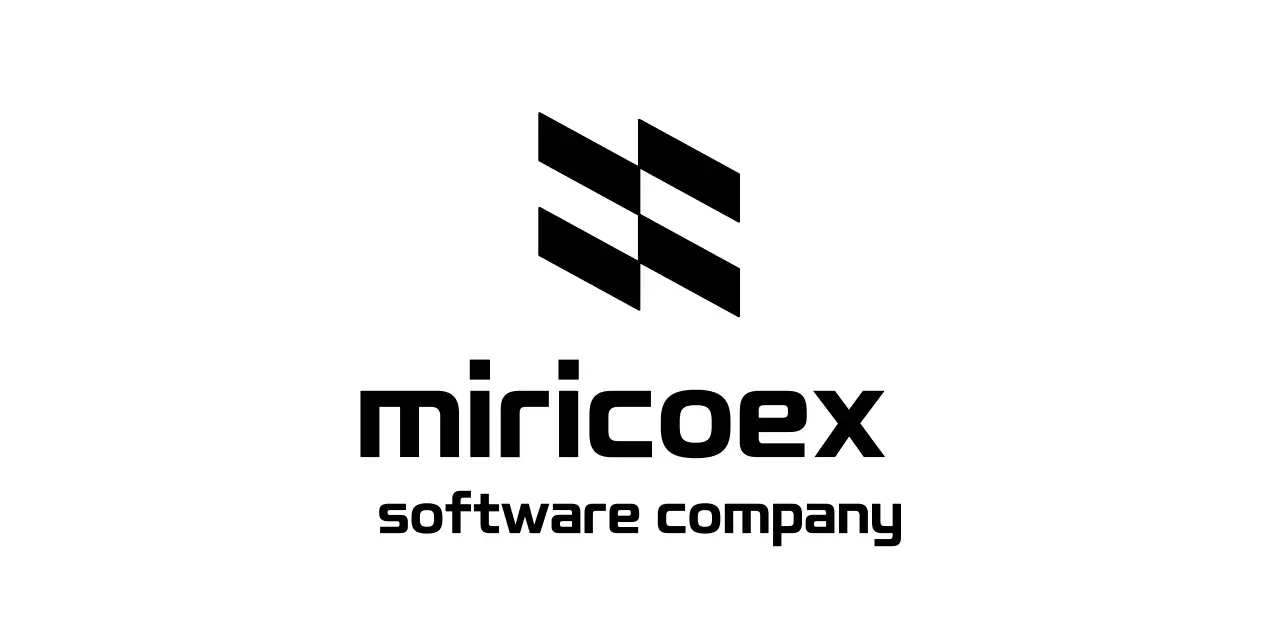 Corporate logo with a slanted shape concept