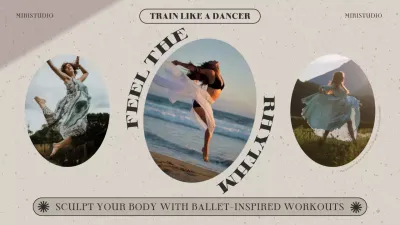 Beige Elegant Dance Promotion YouTube Thumbnail