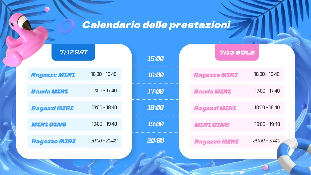 Annuncio del Blue Summer Festival