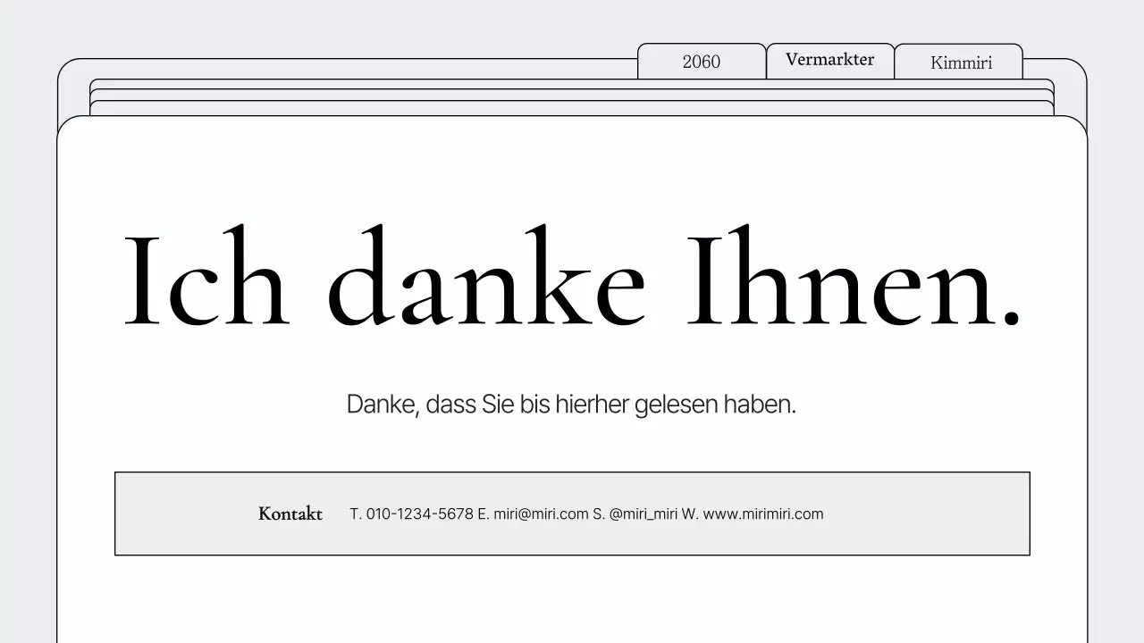 Schlichte Ordner-Rahmen-Mappe in Weiß