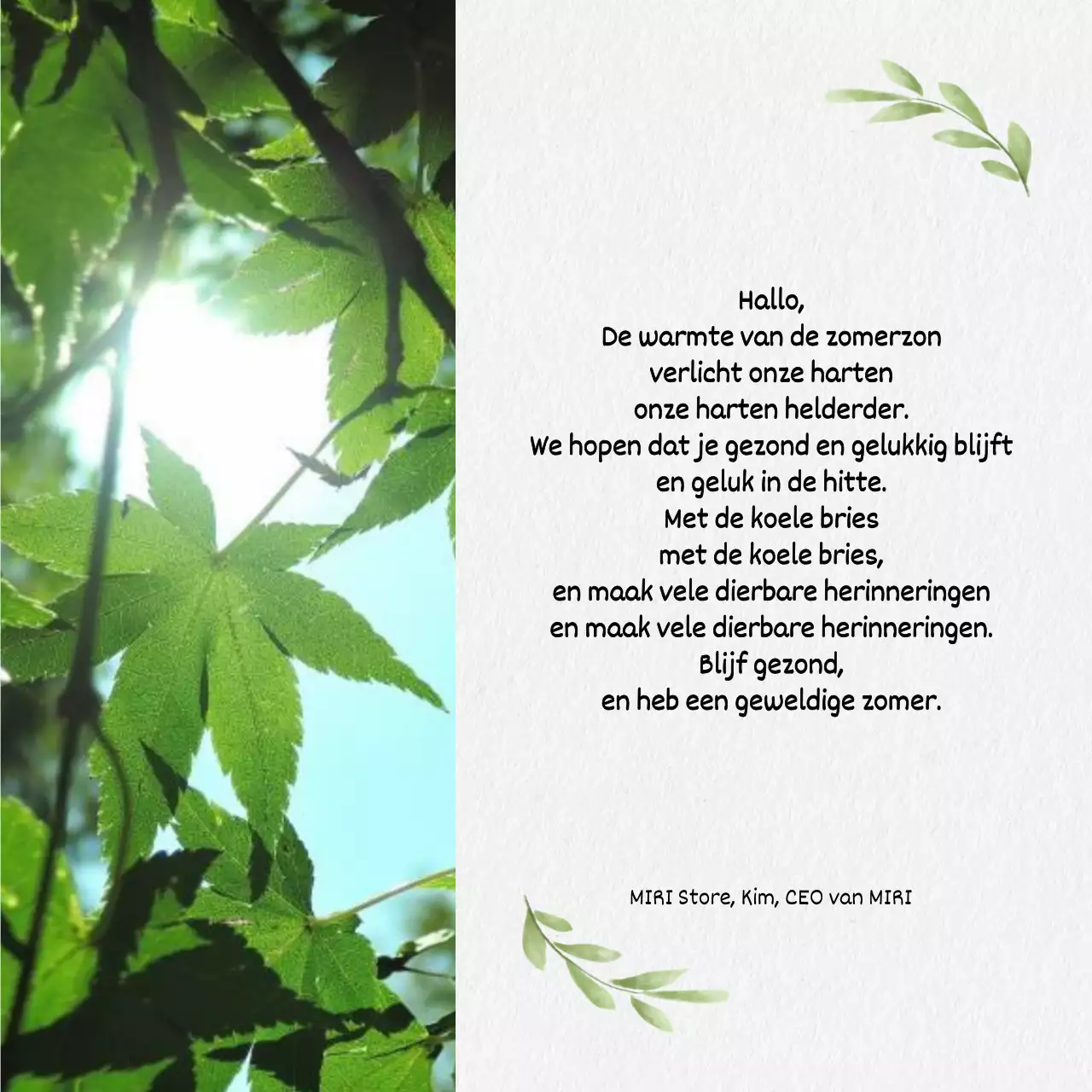 Eenvoudige kalligrafie zomergroeten collectie in lichtblauw en blauw