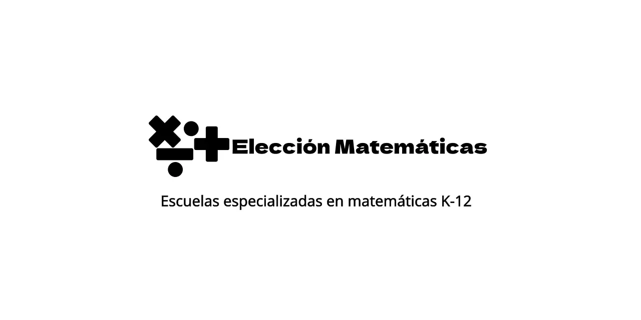 Concepto de logotipo de escuela de matemáticas con símbolo matemático