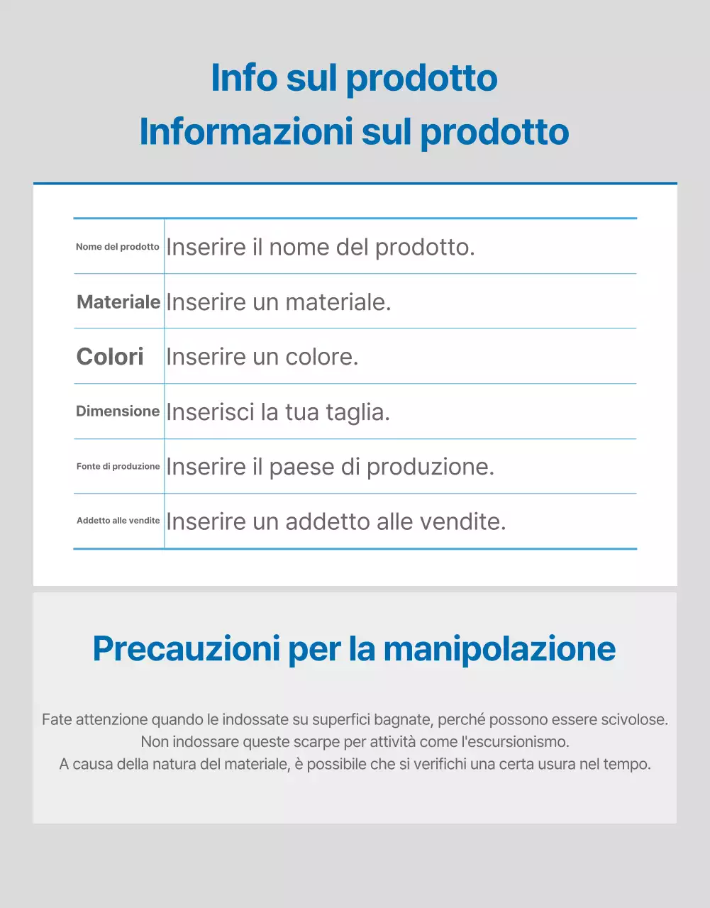 Una semplice introduzione ai saldi stagionali in blu e bianco