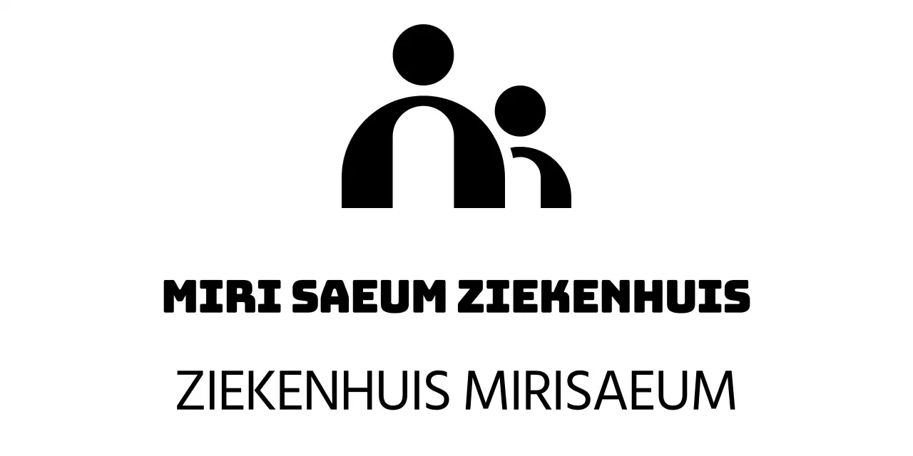 Ziekenhuislogo met een eenvoudig illustratieconcept