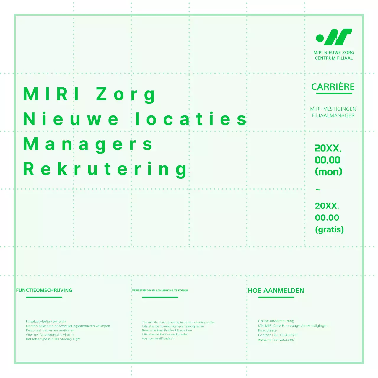 Een eenvoudige, groen-witte wervingsgids voor managers