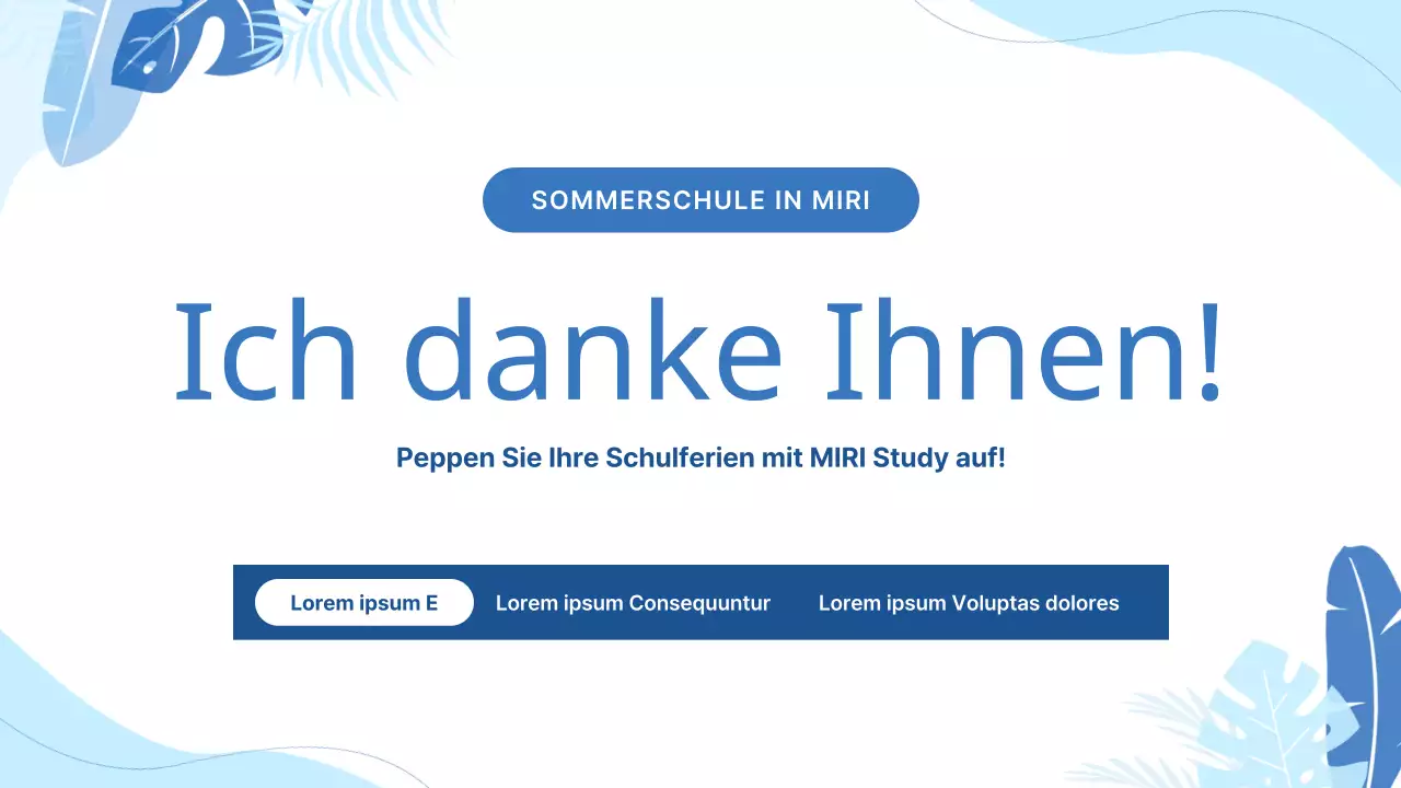 Werben Sie mit hellblauen geometrischen Mustern für Schulferienangebote
