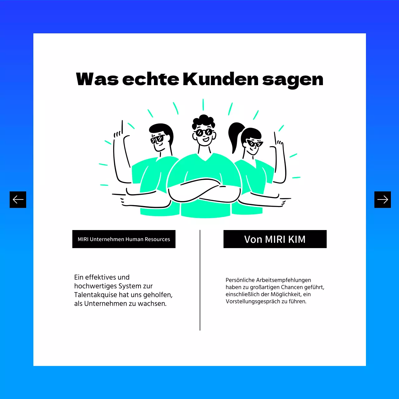 Förderung der modernen Job-Matching-Plattform von Blue and Mint
