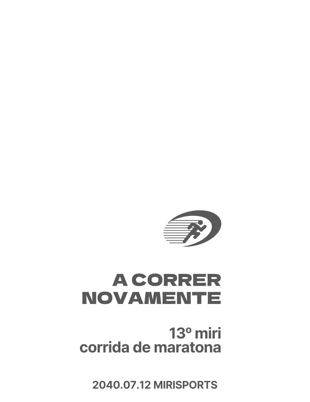 Running Crew, um ícone de corrida dinâmico em estilo gótico