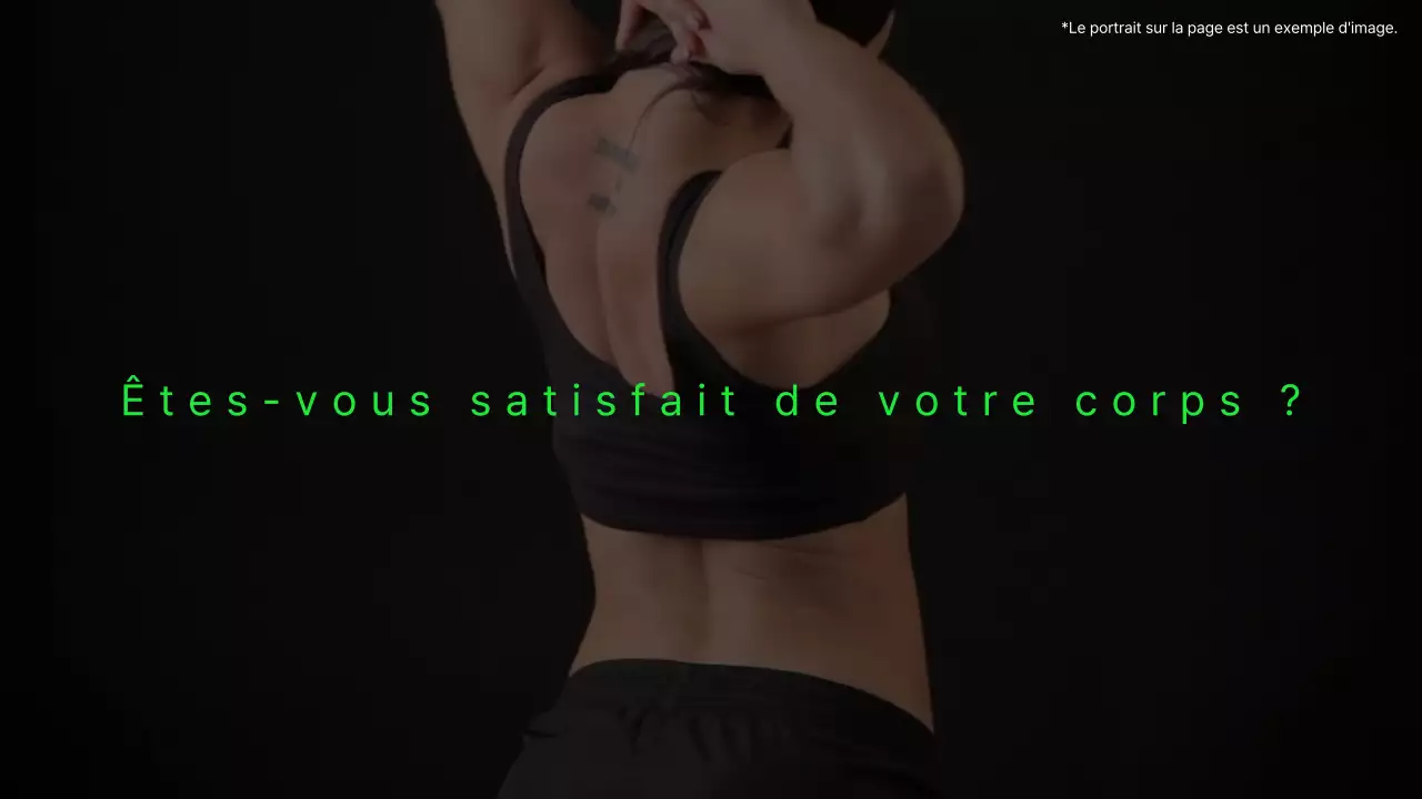 Faites la promotion de votre salle de sport avec des accents noirs et verts.