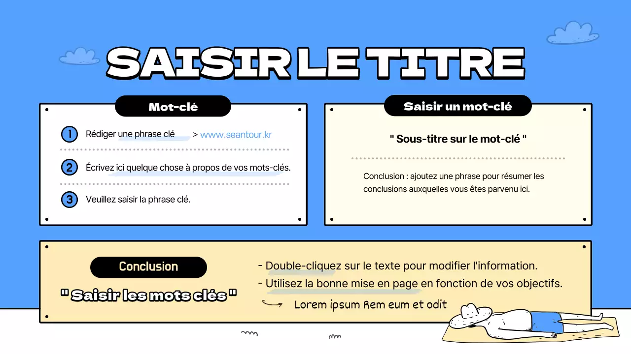 Un guide des jolies plages bleues et jaunes Plans de cours