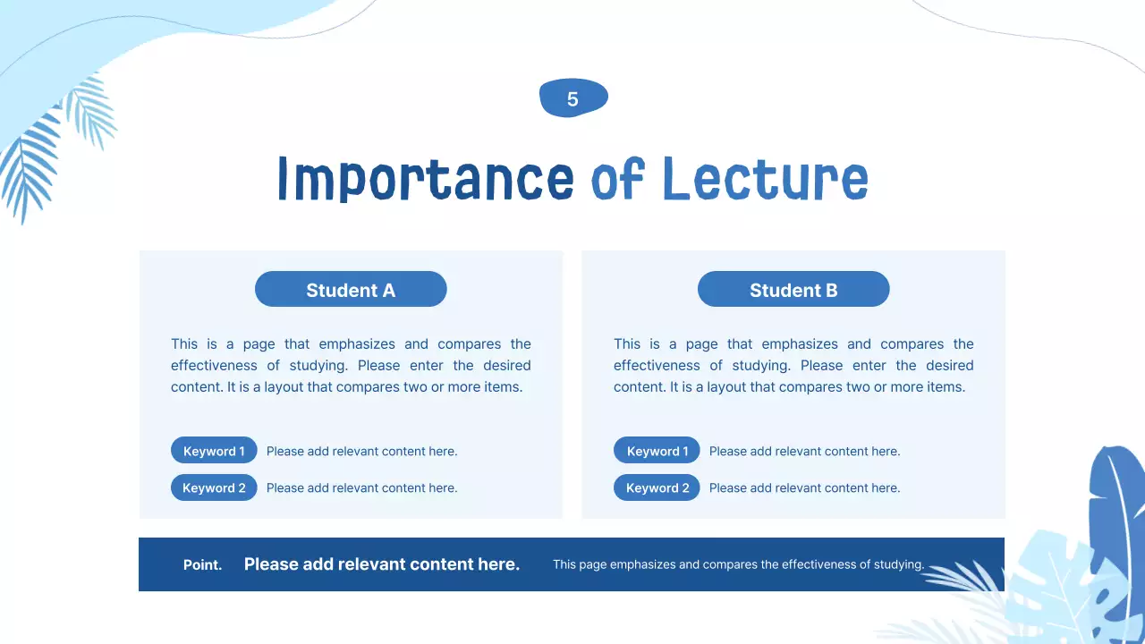Apresentação de convite para palestra moderna azul