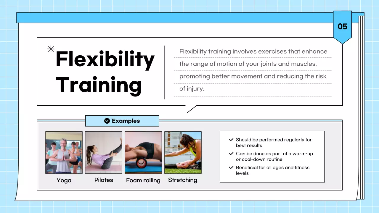 Blue Simple Fitness Guide Presentation