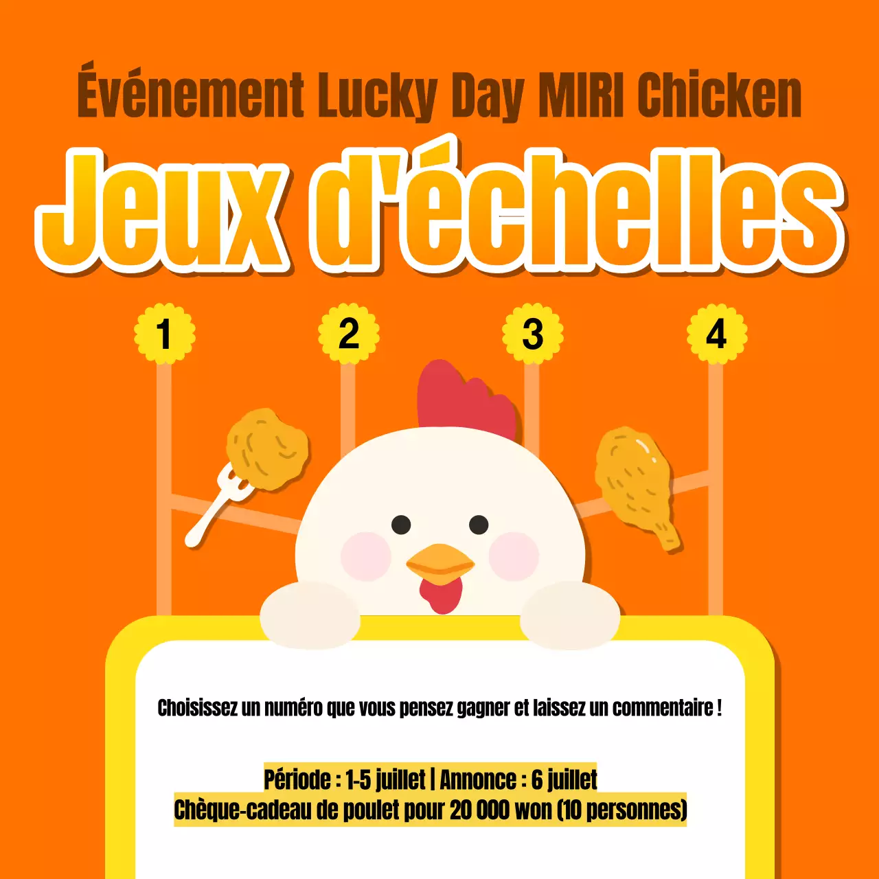 Promouvoir la bouteille orange et jaune coupons lucky day