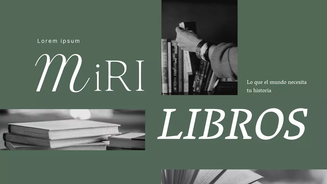 Una elegante propuesta de libro en color caqui