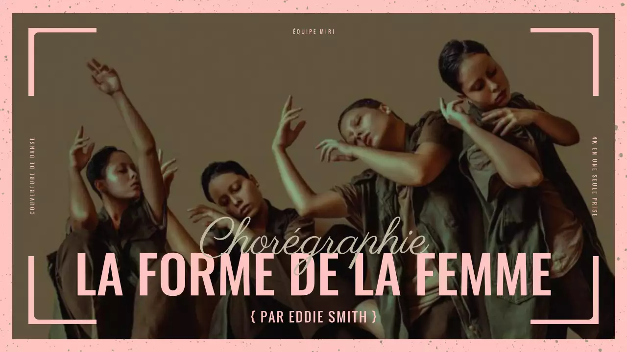 Promouvoir une couverture de danse moderne en rose et kaki