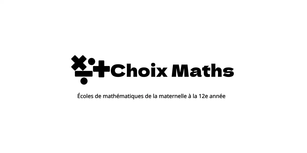 Logo de l'école de maths avec le symbole des maths