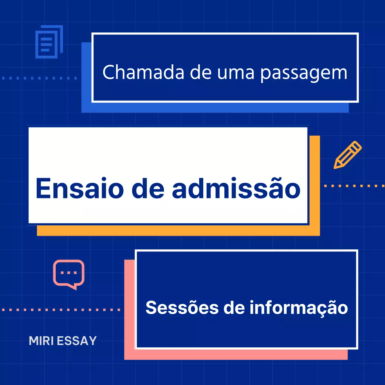 Promover ensaios de admissão ao ensino superior simples e azuis