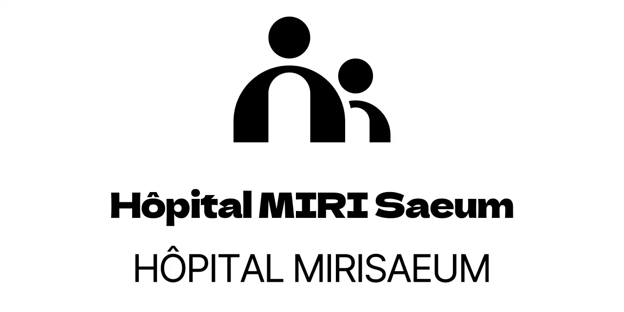 Logo d'un hôpital avec un concept d'illustration simple