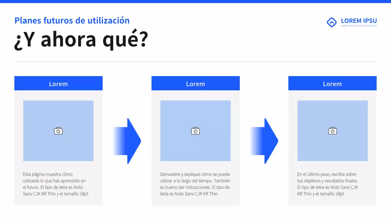 Material sencillo de formación de profesores en azul y negro
