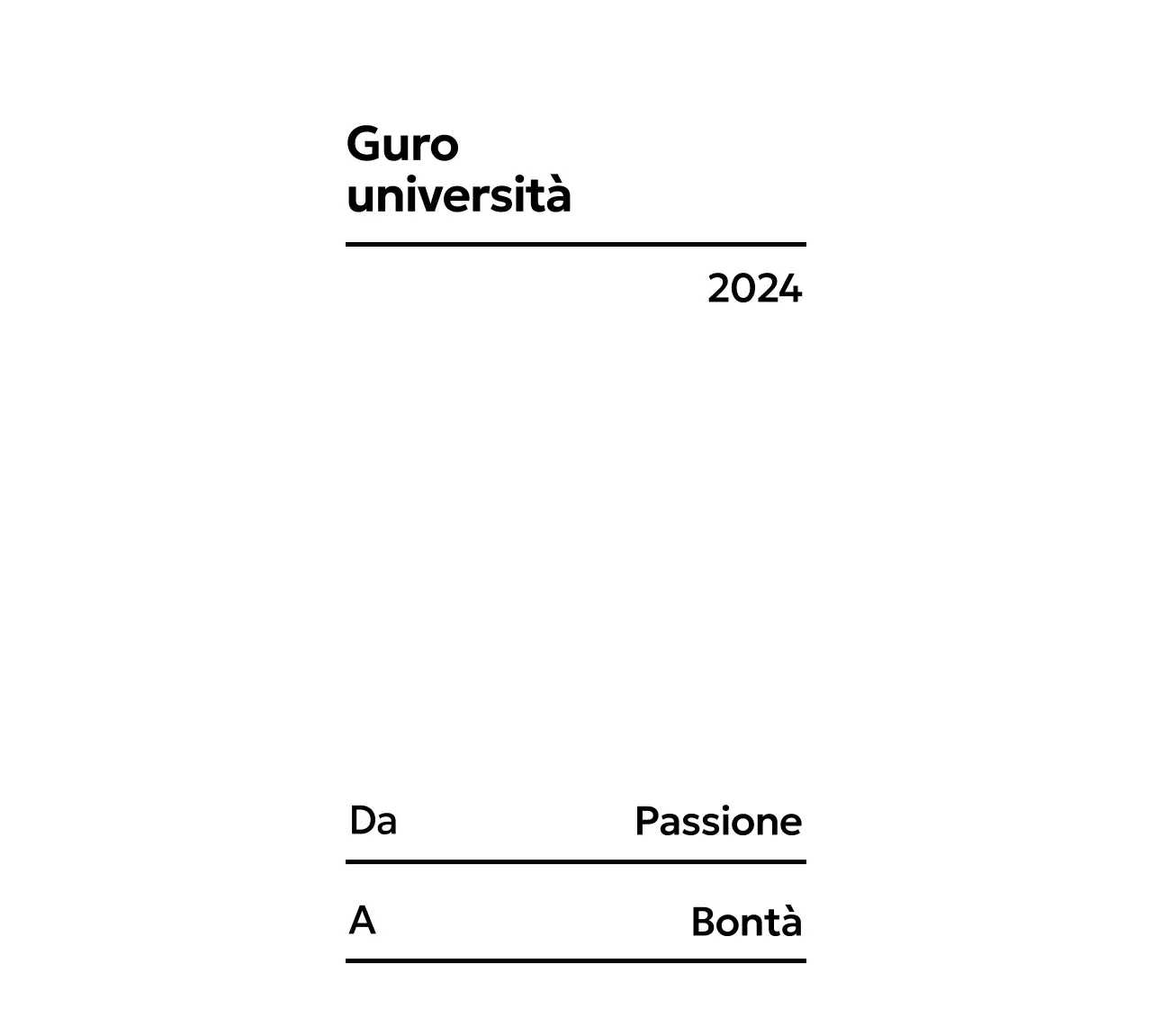 Design pulito ed elegante con calligrafia e linee