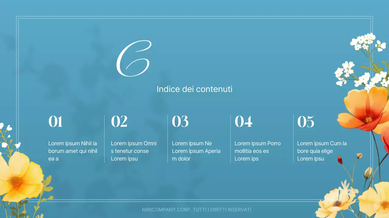 Guida ai bei fiori estivi in bianco e arancione