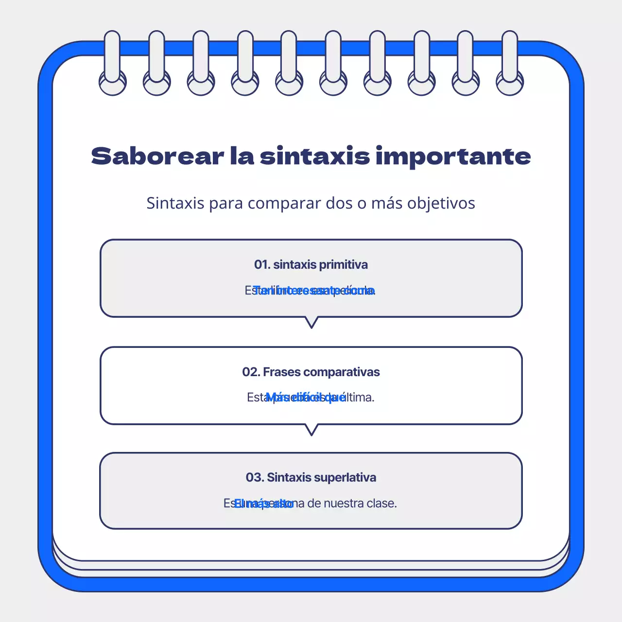 Promoción de las clases de verano del TOEIC con fondo azul