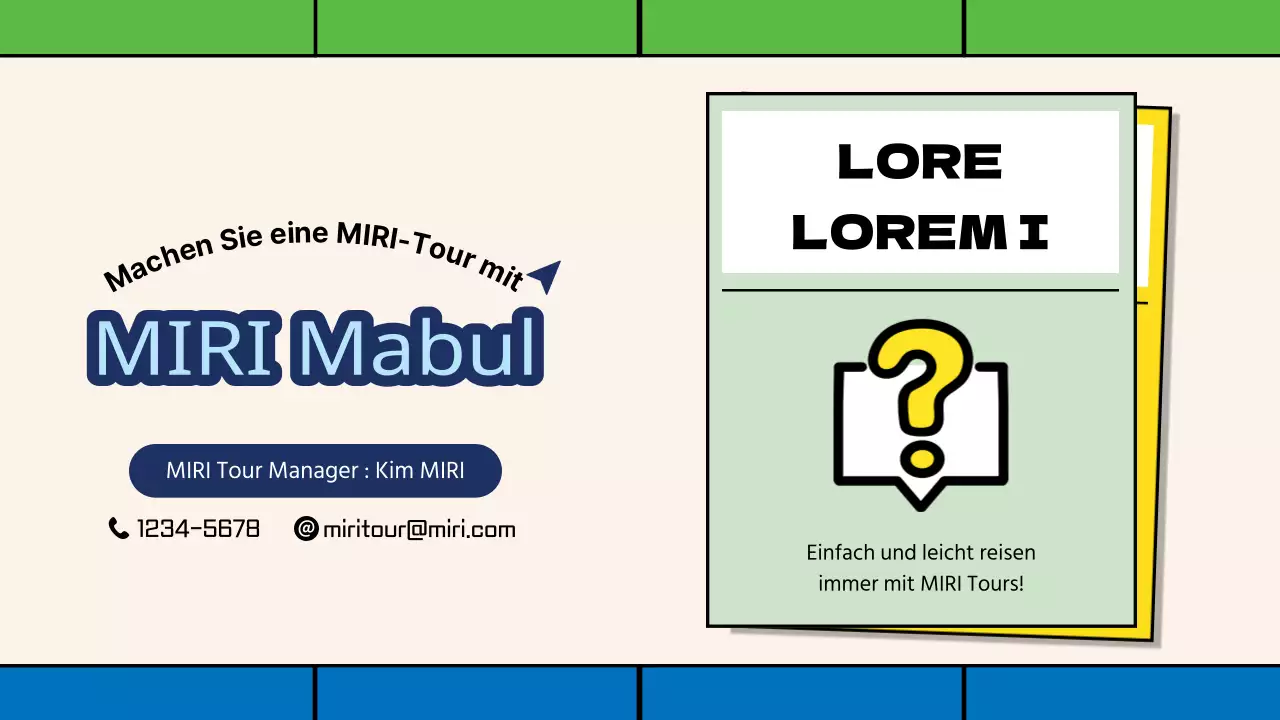 Förderung von Pauschalreisen im Inland in grüner und blauer Farbe, im Stil eines Brettspiels