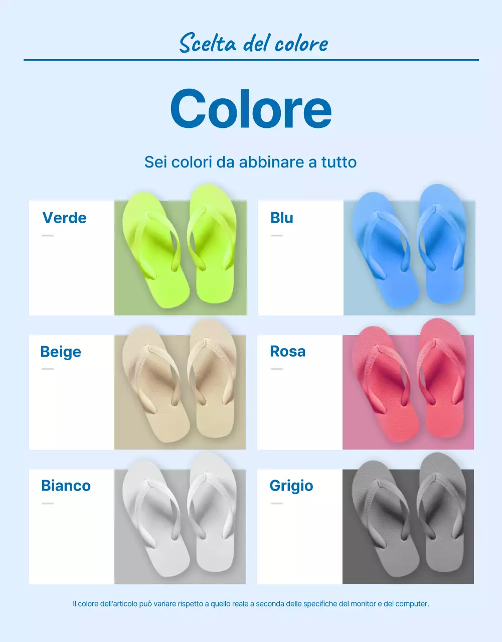 Una semplice introduzione ai saldi stagionali in blu e bianco