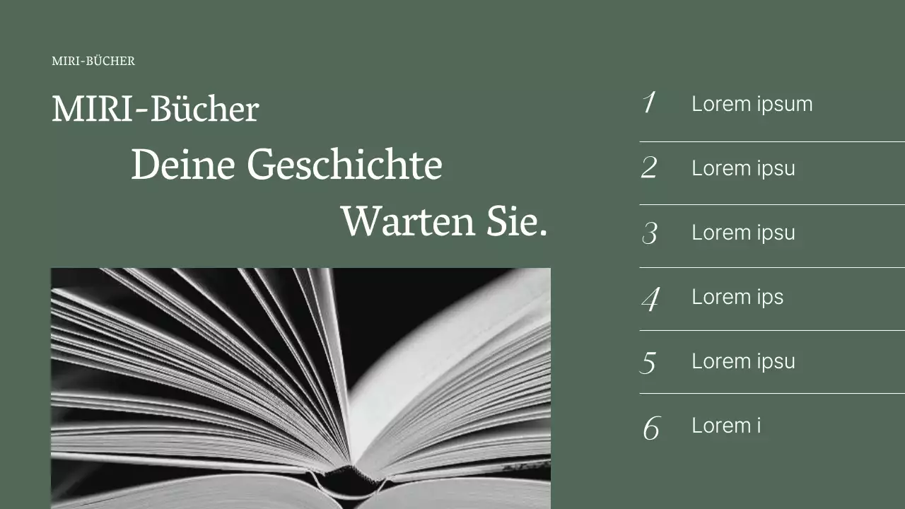 Ein stilvoller Buchvorschlag in Khaki