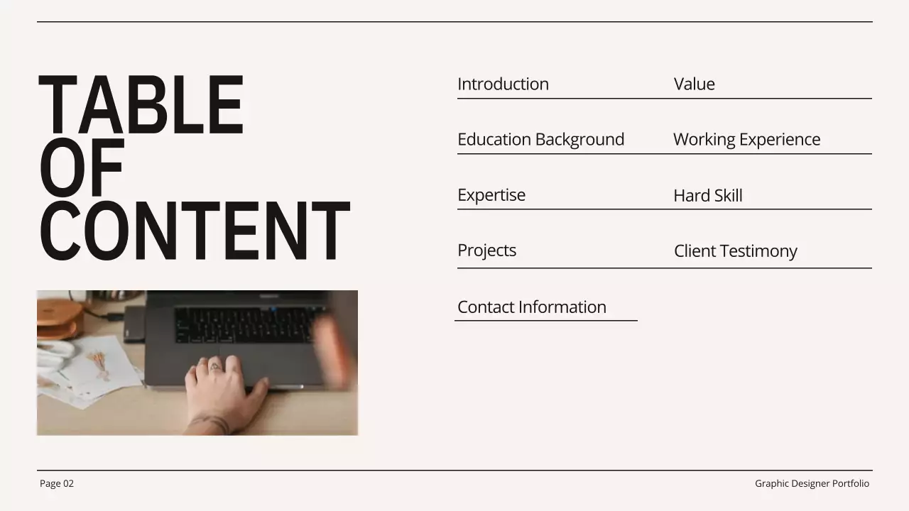 Black Modern Portfolio Resume Presentation