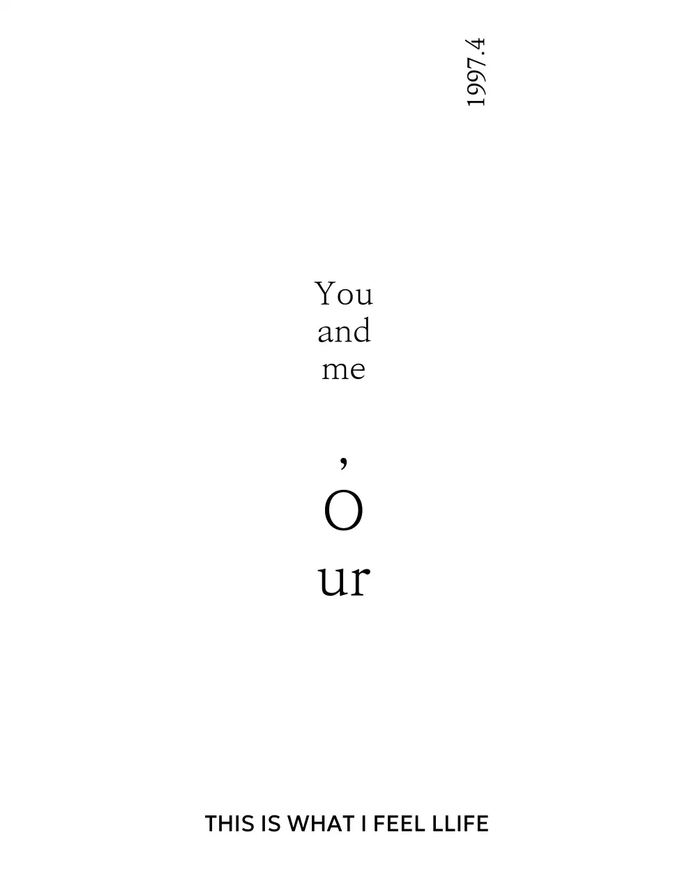 Merchandise yang sederhana dan dipersonalisasi dengan frasa sentimental dalam font serif