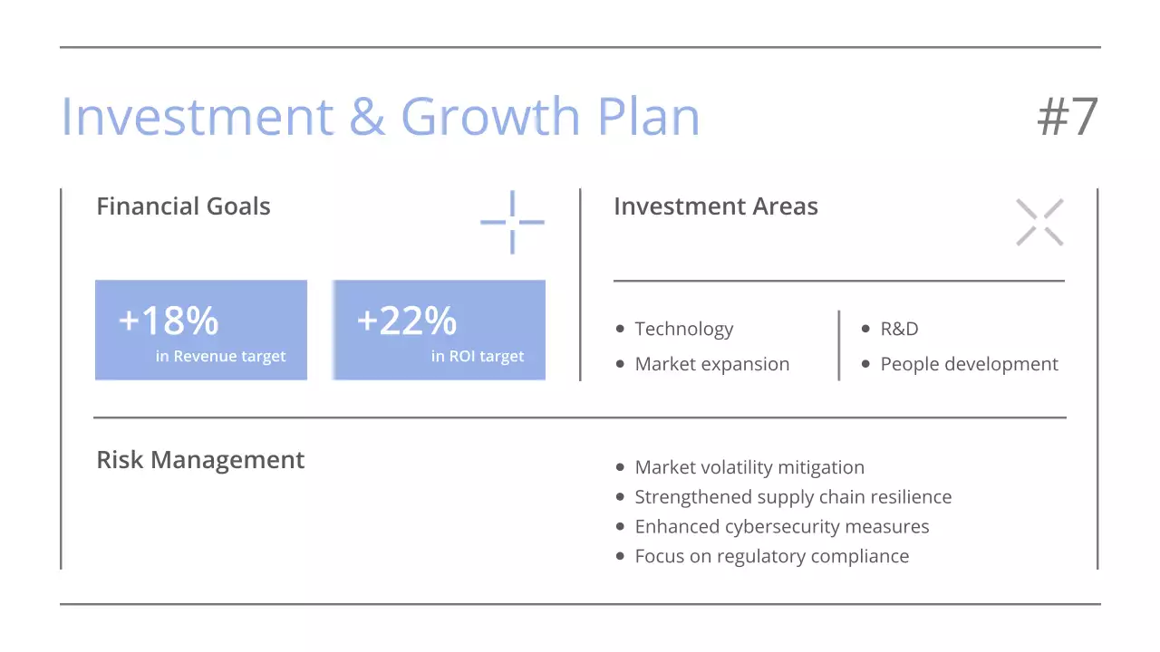 블루 모던 비즈니스 보고서 프레젠테이션