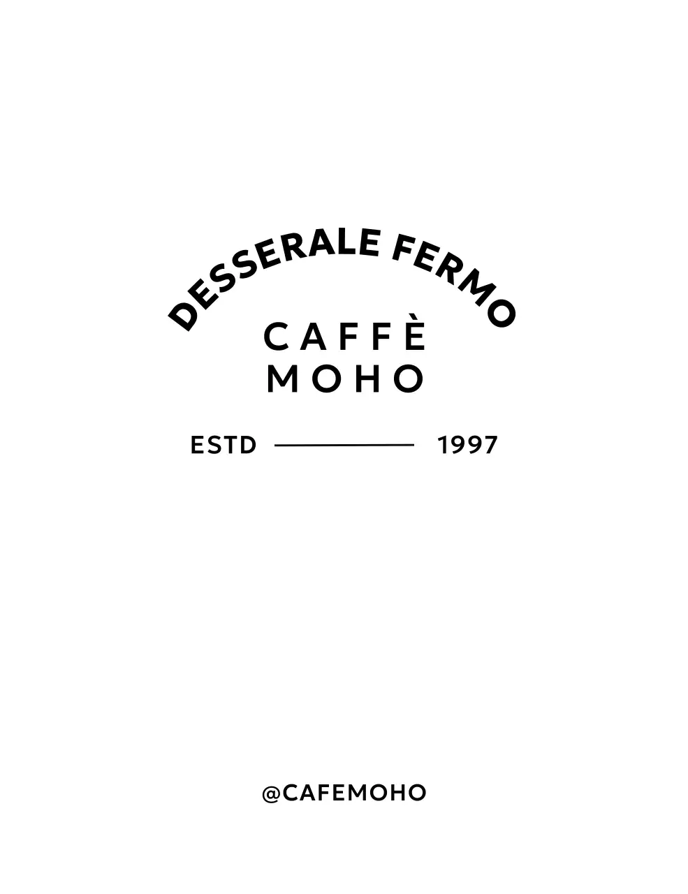 Merchandising del caffè con layout di testo e illustrazioni di dessert