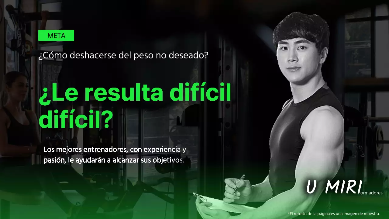 Promociona tu gimnasio con detalles en negro y verde lima