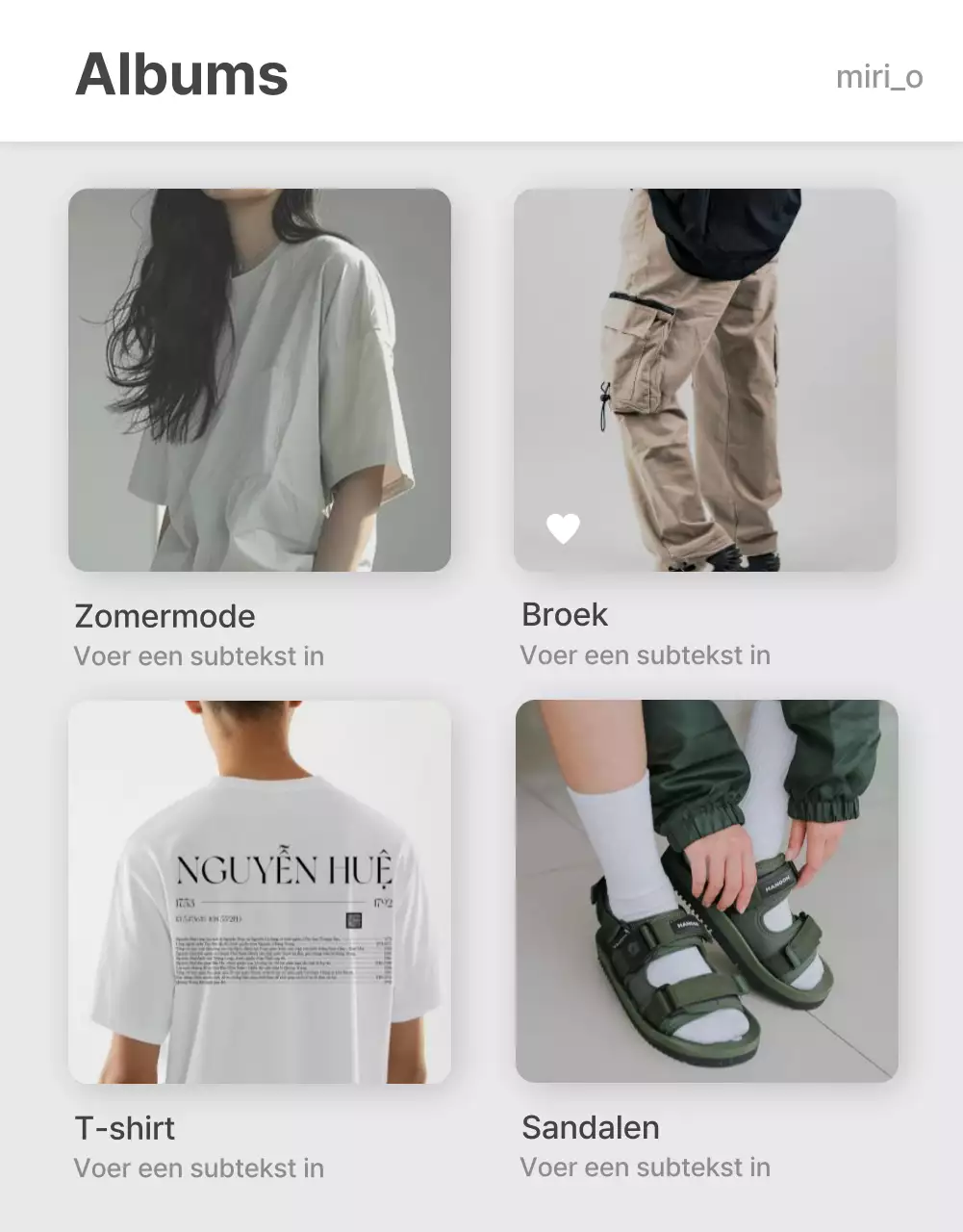 Promoot een trendy modecentrum met grijze en lichtblauwe Instagrams, Macs en iPhones