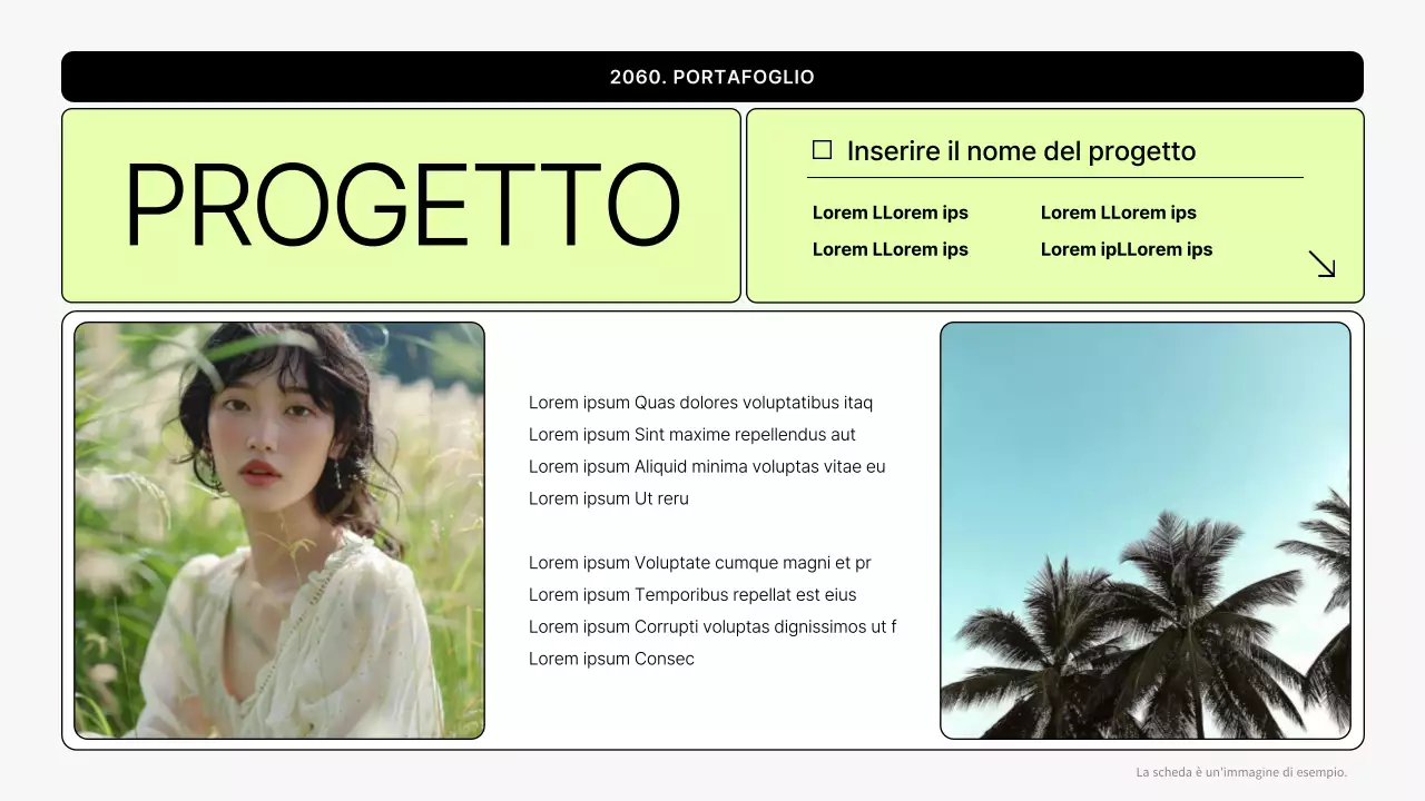 Cartella stampabile semplice in grigio e verde lime