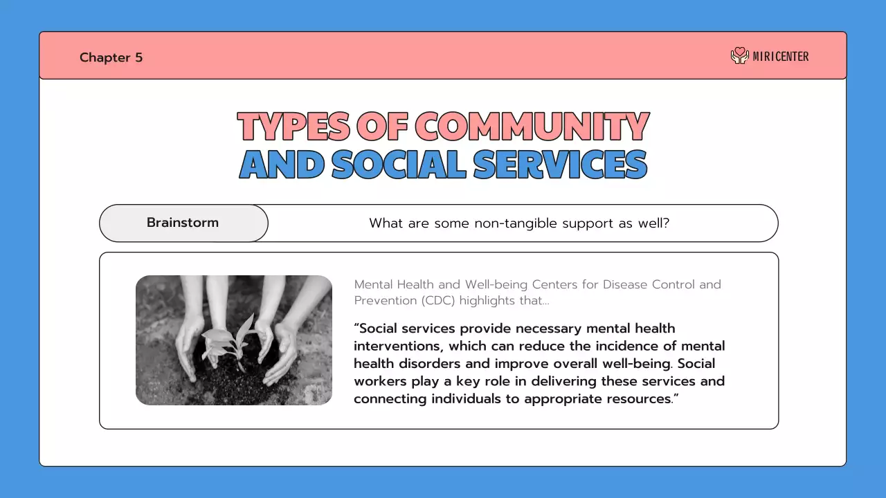 Blue Simple Community Announcement Presentation