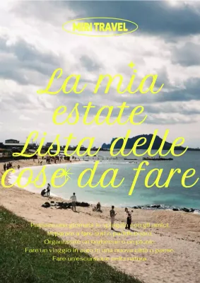 I post di tendenza per le vacanze estive in giallo